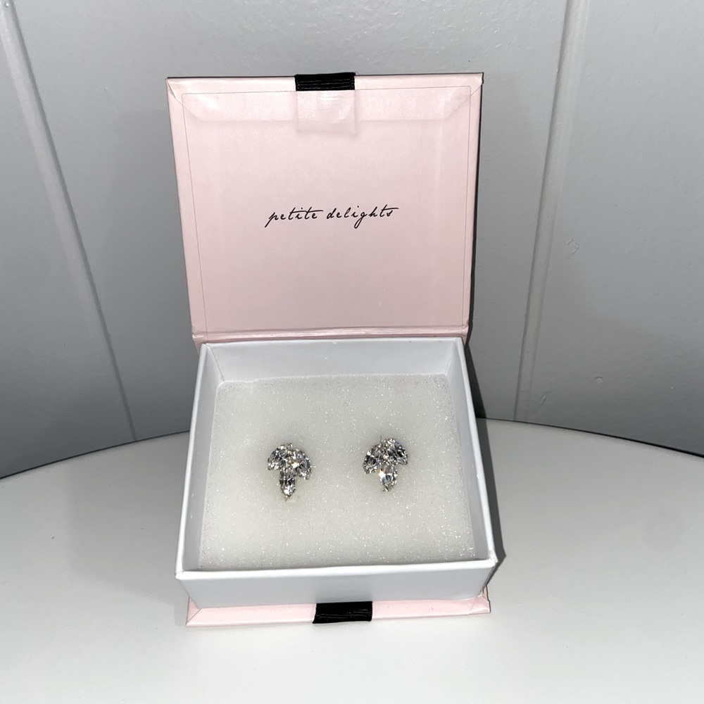 Silver clip-on earrings